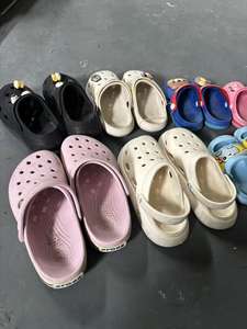 AS006 оптовая продажа подержанной обуви для Crocs обувь для детей чистая и красочная летняя б/у детская обувь для продажи - Product Image 3