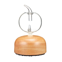 Diffuseur sans eau professionnel à 7 couleurs alimenté par USB, en bois naturel et verre, nébuliseur écologique, aromathérapie pure pour la maison
