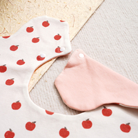 Bavoir imperméable sans manches pour bébé, motif OEM, en coton, pour enfants