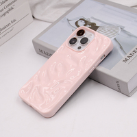 Coque de téléphone en TPU pour iPhone 6 Plus Xs Max 17 Pro Max Glossy Wave TPU Phone Case Cover