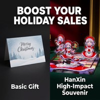 HanXin - Juego de Soportes Acrílicos Personalizados de Anime Navideño, Decoración Festiva Tridimensional para Escritorio, Figura de Personaje, Venta al por Mayor de Fábrica