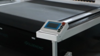 Máquina de corte oscilante con cámara de reconocimiento de cuero genuino para bolsos y carteras