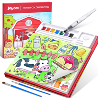 Joycat Livre de coloriage à l'aquarelle créatif pour enfants, design personnalisé, peinture graffiti, dessin de bande dessinée, livre de coloriage à l'eau magique