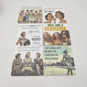 Wholesale Custom Cardboard Recycled Absorbent <b>Paper</b> Beer Square Drink <b>Paper</b> Mat Coasters - Product Image 4