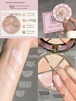Paleta de Corrector Líquido de Cuatro Colores Flower Knows the Sweetie Bear para Ojeras, Marcas de Acné y Depresiones Faciales