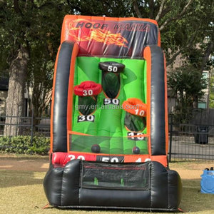 Gioco Arcade di <span class=keywords><strong>Basket</strong></span> Gonfiabile GMY Nero e Arancione, Attrezzatura da Parco <span class=keywords><strong>Giochi</strong></span>, <span class=keywords><strong>Giochi</strong></span> Interattivi all'Aperto per Adulti - Product Image 1