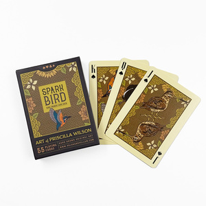 Juego <span class=keywords><strong>de</strong></span> naipes <span class=keywords><strong>de</strong></span> papel ecológico Tarjeta <span class=keywords><strong>de</strong></span> póquer <span class=keywords><strong>de</strong></span> lujo <span class=keywords><strong>con</strong></span> núcleo negro impermeable Logotipo <span class=keywords><strong>de</strong></span> impresión personalizado - Product Image 4