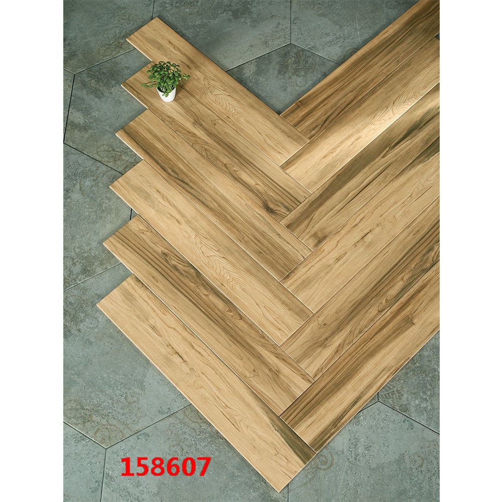 Brown Color 15x80 Ceramic Tile Looks Like Wooden Flooring Tiles Indoor