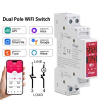 Interruptor de Circuito Inteligente con Protección Contra Sobretensión/Subtensión, Reenganche Manual/Automático, Relé de 2 Polos