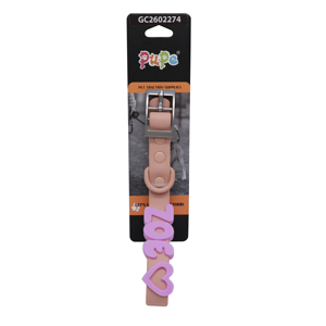 Étiquette d'identification personnalisée de luxe en nylon pour collier de chien ou de chat, avec lettres coulissantes, étanche, réglable et silencieuse, motif dessin animé DIY - Product Image 1