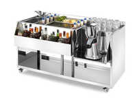 Comptoir de thé à bulles portable Comptoir de bar à boissons Comptoir de bar mobile à cocktails