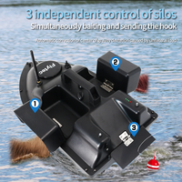 Bateau à appâts télécommandé Flytec V010 pour la pêche à la carpe avec positionnement intelligent GPS, 40 points de repère, 3 compartiments, capacité de 2 kg, bateau à appâts télécommandé pour la pêche