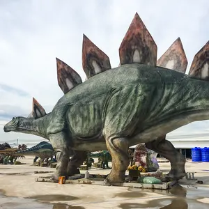 Dinosaurio animatrónico destacado modelo de simulación de dinosaurios en movimiento para Dino Park
