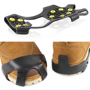 Melenlt Snow Traction Crampons-Crampons légers pour <span class=keywords><strong>marcher</strong></span> <span class=keywords><strong>sur</strong></span> <span class=keywords><strong>la</strong></span> neige et <span class=keywords><strong>la</strong></span> <span class=keywords><strong>glace</strong></span>-Pinces antidérapantes pour chaussures et bottes - Product Image 2