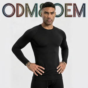 Maglietta Intima da <span class=keywords><strong>Uomo</strong></span> a Maniche Lunghe, Vestibilità Slim, Collo Tondo, Morbida ed Elastica, Tinta Unita, Casual - Product Image 1