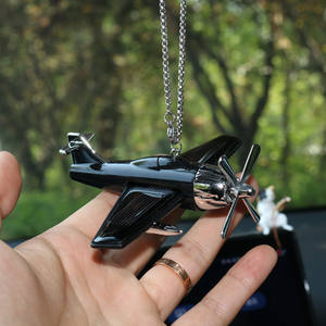 Nouveau style créatif : Pendentif voiture <span class=keywords><strong>avion</strong></span> cool, figurine décorative, accessoires de suspension pour rétroviseur de voiture - Product Image 3