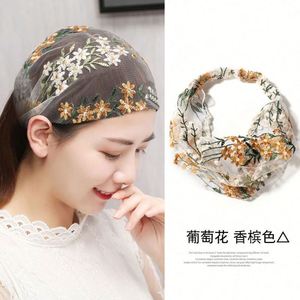 LAFU Moda de Verano para Niñas, Diadema de Encaje Blanco de Borde Ancho, Pañuelo Fino Bordado para el Cabello, Accesorio para el Cabello para Bodas y Fiestas - Product Image 3
