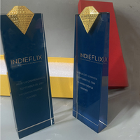 Trophée étoile personnalisé avec logo, à graver, en verre cristal doré, argenté, bronze, avec trophée étoile en métal et verre, récompenses pour souvenirs