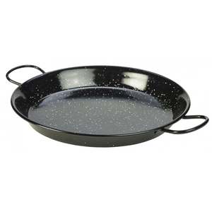 Poêle à <span class=keywords><strong>paella</strong></span> en acier au carbone espagnol d'extérieur avec poignées noires confortables, casserole légère <span class=keywords><strong>pour</strong></span> les rassemblements - Product Image 6