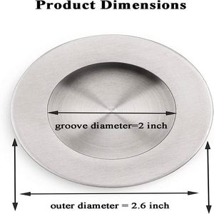 RHETECH Style Design Industriel En Acier Inoxydable Encastré Caché Tirer Poignée De Porte Coulissante Armoire De Cuisine Poignées Encastrées - Product Image 6