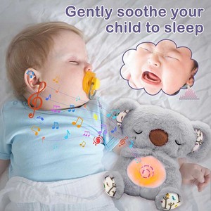 Musica che respira Koala animali di peluche peluche giocattolo del bambino che dorme compagno di poltiglia peluche giocattolo con battito cardiaco - Product Image 3
