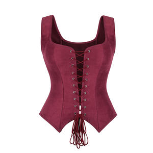 Gilet en soie <span class=keywords><strong>Pirate</strong></span> transfrontalier pour femmes Costume Cosplay <span class=keywords><strong>Corset</strong></span> <span class=keywords><strong>de</strong></span> contrôle du ventre serré - Product Image 4