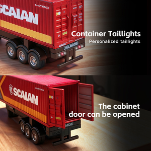 <span class=keywords><strong>Camion</strong></span> RC 4x4 à l'échelle 1:64 avec conteneur, commande indépendante, conteneur relevable, lumières et klaxon, régulateur <span class=keywords><strong>de</strong></span> vitesse, voiture RC pour enfants - Product Image 3