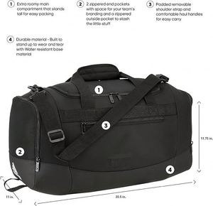 BSCI Factory Luxury Nylon <b>Overnight</b> Carry on Luggage Weekender Duffle <b>Bag</b> for Women and <b>Men</b> - Product Image 5