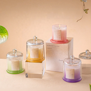 Velas Aromáticas de Lujo LunaLith al por Mayor de 5.6oz con Tapa de Vidrio |   Cajas de Regalo Personalizadas para Velas y Fragancias para el Hogar, MOQ Bajo - Product Image 2