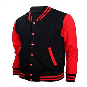 Factory Custom <b>Men</b> Wool Blend Eco-Friendly Winter Varsity <b>Jacket</b> White Sleeve <b>Letter</b> Embroidery Chenille Streetwear Letterman - Product Image 1