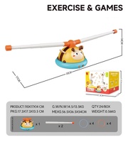 Jouet d'exercice pour abeilles 2-en-1 de haute qualité avec télécommande, jeux de bagues, jouet éducatif en plastique pour enfants, utilisation intérieure/extérieure