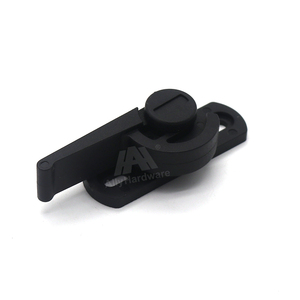 Fermeture <span class=keywords><strong>centrale</strong></span> d'escargot de <span class=keywords><strong>PVC</strong></span> noir de ceinture de fenêtre coulissante de style moderne AL-15 avec le matériel en aluminium de serrure de croissant de lune - Product Image 5