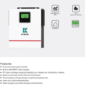 Năng lượng mặt trời biến tần 1kw 1.5KW 12V với bảng điều khiển năng lượng mặt trời biến tần điều khiển điện năng lượng mặt trời chuyển đổi Off lưới - Product Image 5