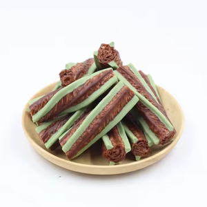 ขนมสุนัขแบบบิดเกลียวเนื้อแกะเนื้อไก่<span class=keywords><strong>ส</strong></span>ำหรับทำความสะอาดฟันรักษาขนมสัตว์เลี้ยงขายส่งโรงงาน OEM - Product Image 4