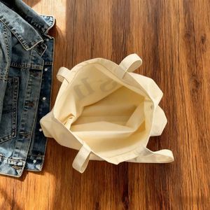 Sac fourre-tout en toile de coton de luxe de grande taille, couleur personnalisée, durable, avec impression de logo pour les femmes, pour le shopping - Product Image 4