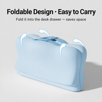 Coussin de siège pliable portable et respirant pour l'école, le bureau, les concerts, les voyages, soulagement de la douleur, rangement facile