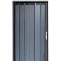 Porte coulissante pliante ignifuge entièrement en aluminium pour séparation de cuisine, chambre à gaz naturel et climatisation