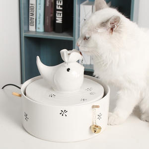 Chat et Chien Distributeur D'eau Automatique Pagode Filtre Inclus en céramique d'eau <span class=keywords><strong>fontaine</strong></span> d'eau pour animaux de compagnie bol - Product Image 3
