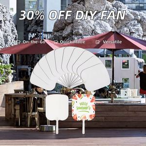 Envío Rápido 30% de Descuento en Verano Abanicos Personalizables de PET Trenzado de Doble Cara para Sublimación, Ideales para Promoción Empresarial y Uso en Oficina - Product Image 2