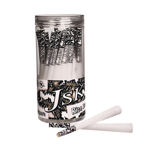 Vente en gros d'emballage de papier rouleau pré-personnalisé logo privé cône roulé blanc brun dans une bouteille en pot avec étiquette imprimée 50 pièces - Product Image 4