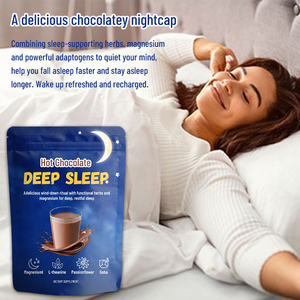 Etiqueta privada Quédese dormido más rápido Permanezca dormido más tiempo Soporte para dormir Sueño profundo Chocolate caliente - Product Image 2