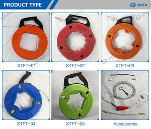 15M 30M Tele Comunicación Cable de acero Extractor de alambre Carrete de cinta de pescado eléctrico - Product Image 5