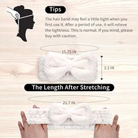 Bandeaux de spa en microfibre avec nœud papillon pour femmes, pour le lavage du visage, le maquillage, les soins de la peau, la douche, élastiques, absorbants, réutilisables, vente en gros
