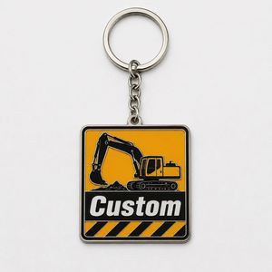 Porte-clés personnalisés en gros de haute qualité pour excavatrices, véhicules d'ingénierie, machines de construction – Souvenir design - Product Image 3
