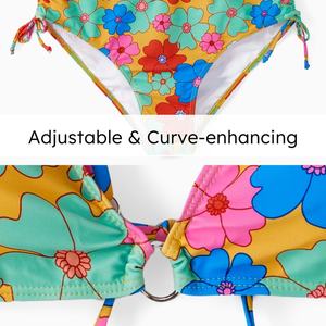 ชุดบิกินี่สายเดี่ยวลายดอกไม้แบบกำหนดเองสำหรับผู้หญิง ผู้ชาย และชุดว่ายน้ำคู่รัก - Product Image 5