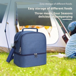 Borsa Termica Impermeabile in Oxford con Tracolla, Borsa Frigo Portatile per <span class=keywords><strong>Picnic</strong></span> e Uso Esterno, Grande Capacità - Product Image 5