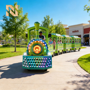 <span class=keywords><strong>Tren</strong></span> Turístico sin Rieles para 24 Pasajeros, para Parques de Atracciones, en Venta, Fabricante Chino - Product Image 1