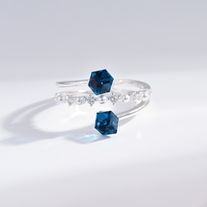 wholesale plata 925 sterling <b>Silver</b> purple stone Oval Cut <b>ring</b> lady luxury gold plated crystal flower Gemstone <b>adjustable</b> <b>rings</b> - Product Image 3