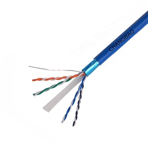 Pass <strong>Test</strong> Cat6 Network Cable 305m Rolls 4 Pair 23AWG Copper Foil Twisted Pair Shielded Cat6 Lan Cable Shielded Ethernet Cable - Product Image 4