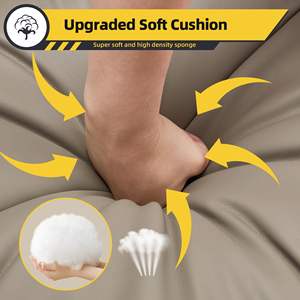 Fauteuil de direction pivotant relaxant <span class=keywords><strong>pas</strong></span> <span class=keywords><strong>cher</strong></span>, confort tout au long de la journée, fauteuil de bureau exécutif en microfibre avec massage par vibration et chaleur - Product Image 5